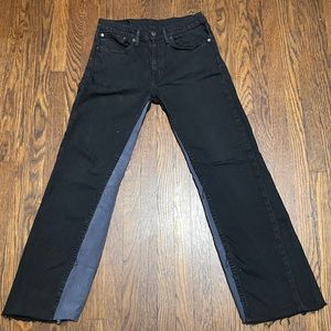 Slim cut jeans into wide cut jeans- doesn’t fit me anymore
